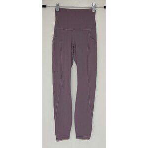 Lululemon Women's Align High-Rise 25” Leggings W/Pockets Dusty Mauve Sz 0 NWOT